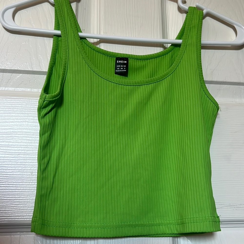 rib knit crop tank top
